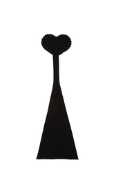 Strapless No Line Reusable Heart Shape Panty - Black